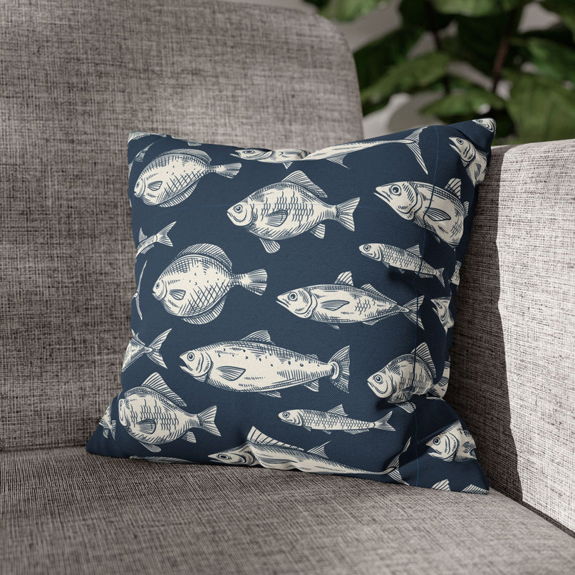 Deep Sea Fishing Cushion Cover