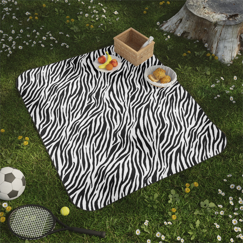 Zebra Animal Print Picnic Blanket