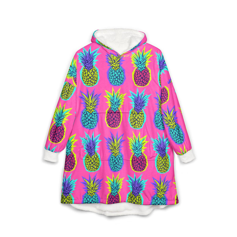 Disco Pineapple Wearable Blanket Hoodie