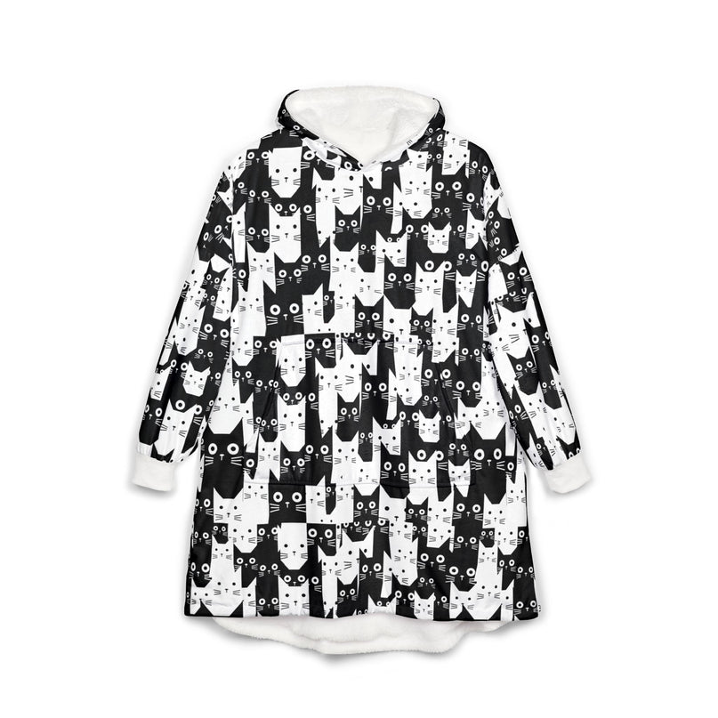 Cute Cats Wearable Blanket Hoodie